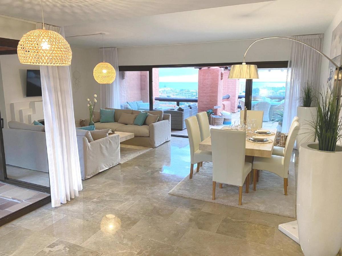 Appartamento 15 First Line Penthouse With Wonderful Seaview Near Duquesa Golf Manilva Andalucia Esterno foto